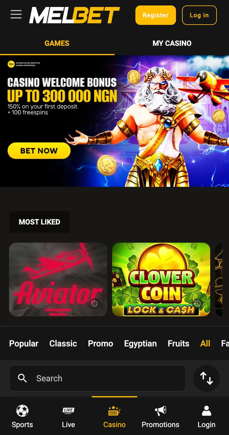 Melbet Nigeria Casino