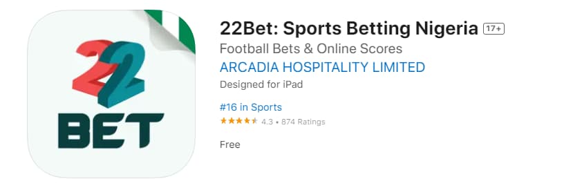22bet in App Store