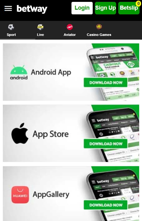 Betway mobile apps