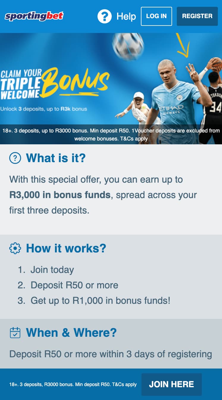 Sportingbet welcome bonus
