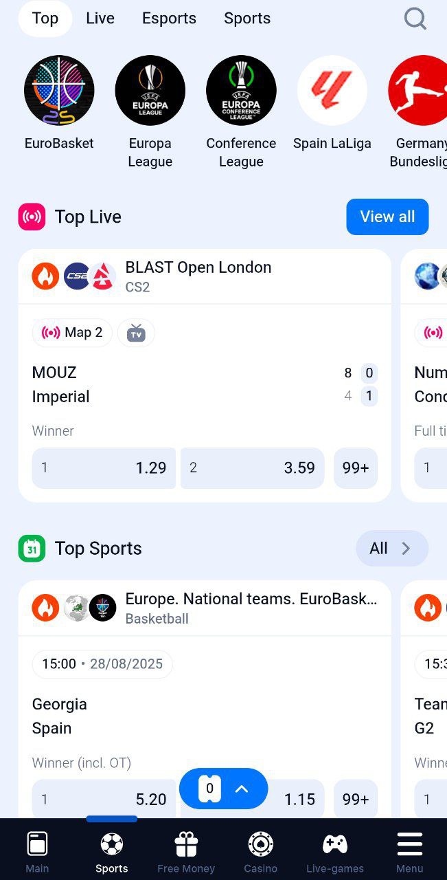 Betting on 1win spotrs