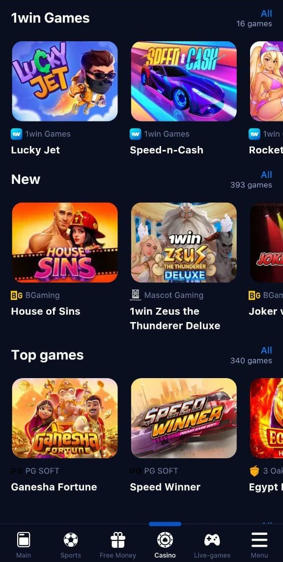 Casino games