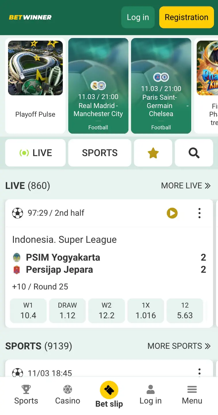 BetWinner bookmaker 