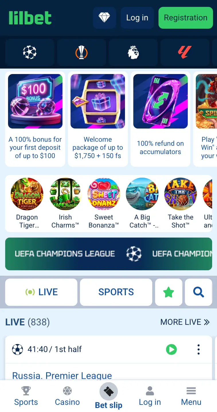 Lilbet mobile site