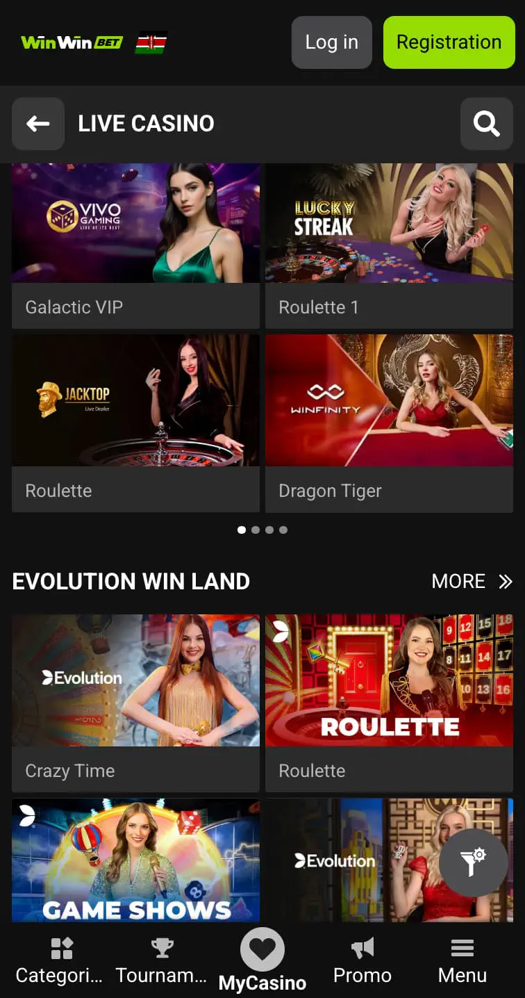 Live WinWin casino