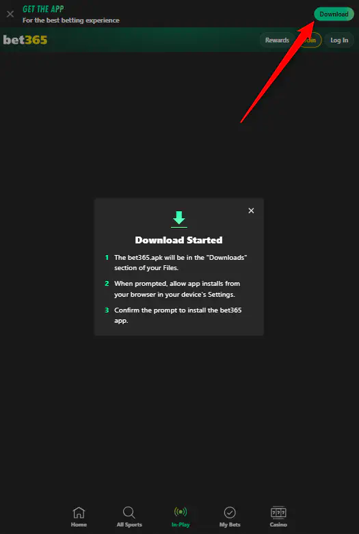 Bet365 for Android