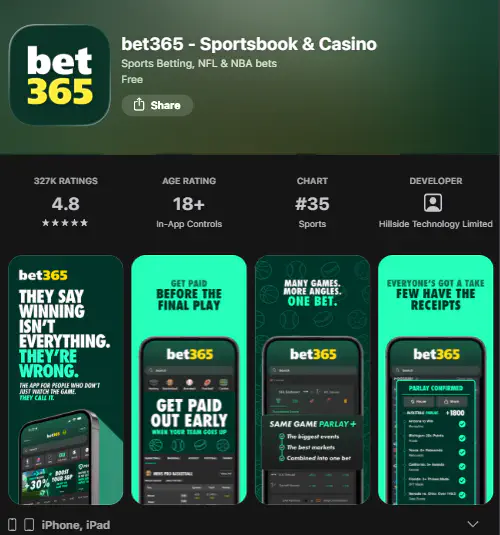 Bet365 in App Store