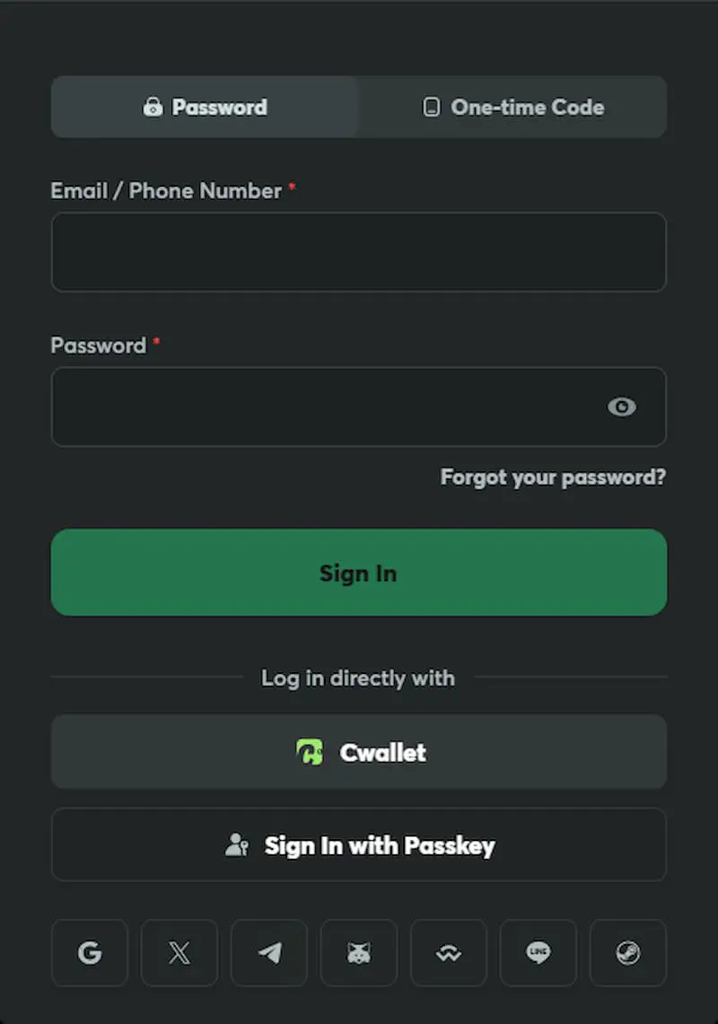 Registration process