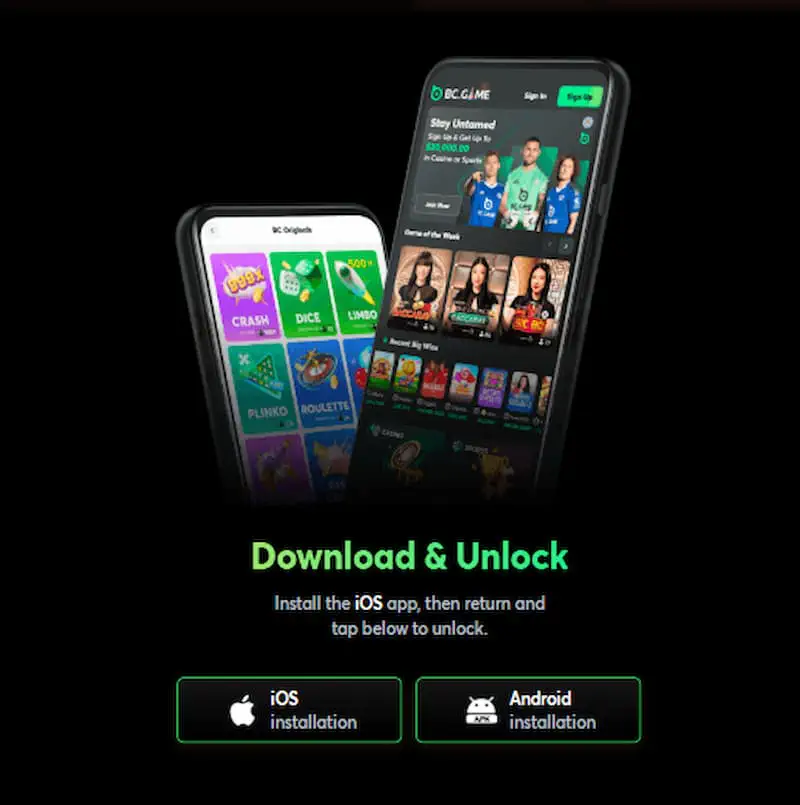 BC Game App for iOS