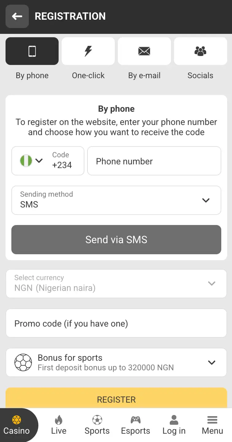 Melbet App Registration