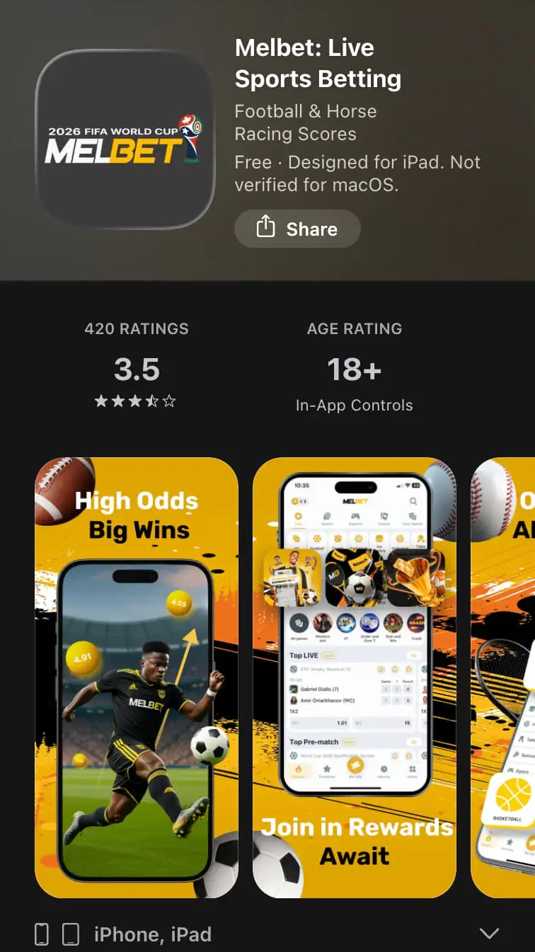 Melbet iOS