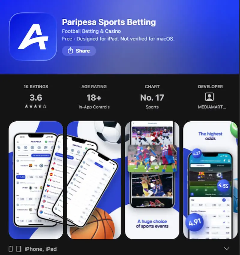 PariPesa app for iOS