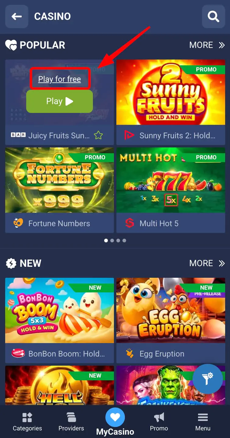 1xbet Demo