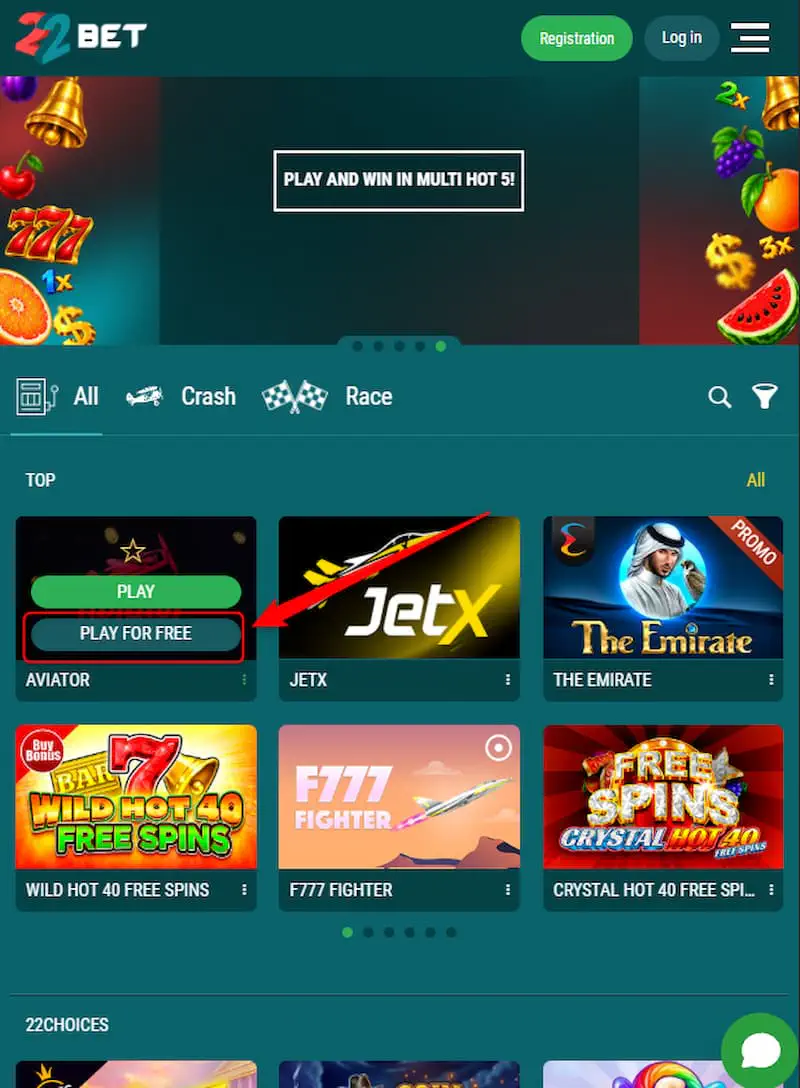 22Bet Demos