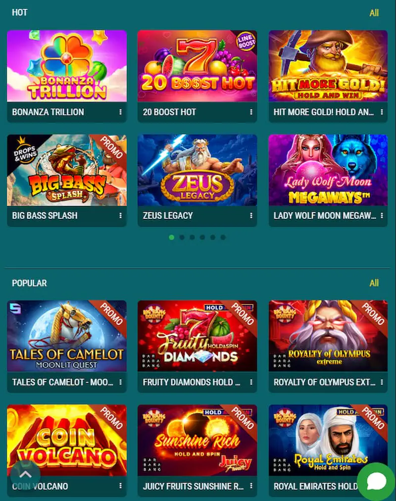 22Bet slots
