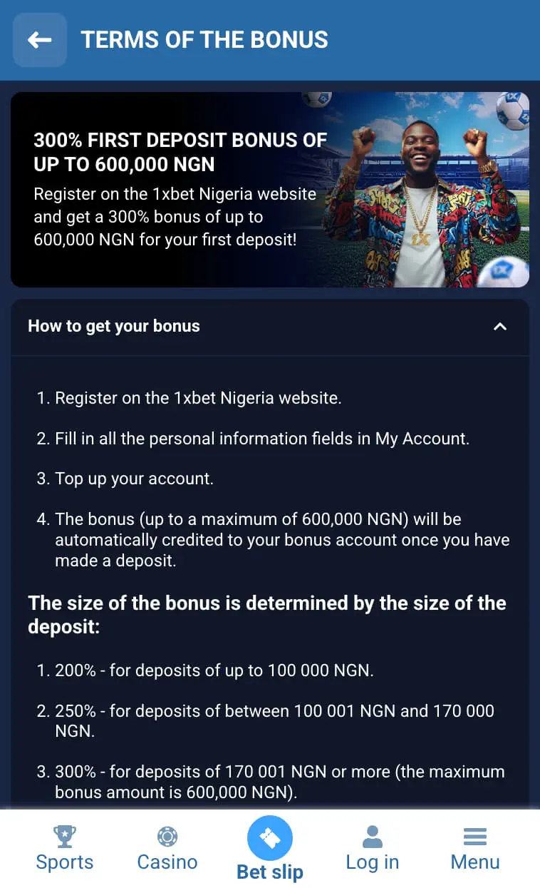 1xbet Sports Bonus