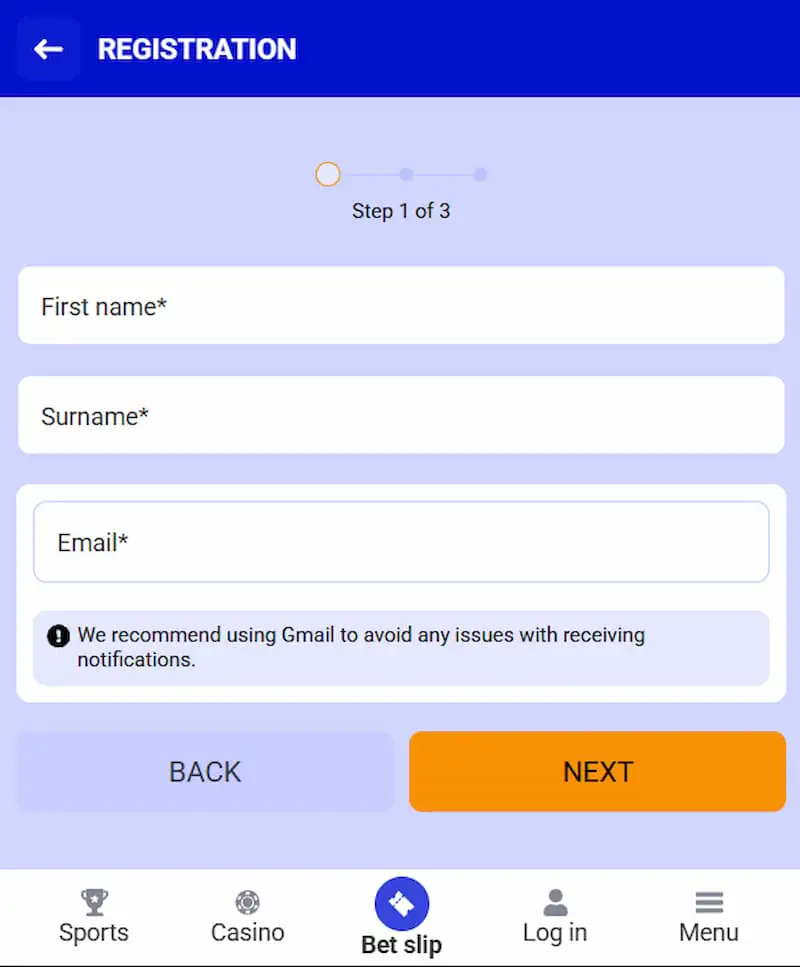 Paripesa registration