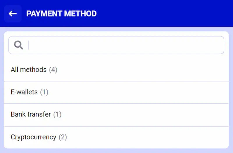 How to select your preferred payment method